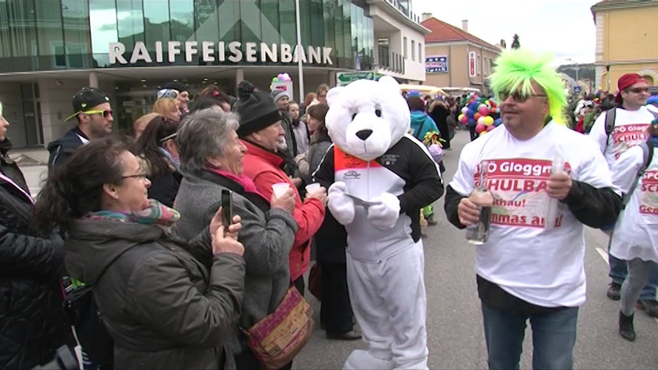 Faschingsumzug in der Alpenstadt Gloggnitz