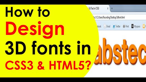 How to CSS 3d text effect using CSS3 and HTML5? -  HelloHelper