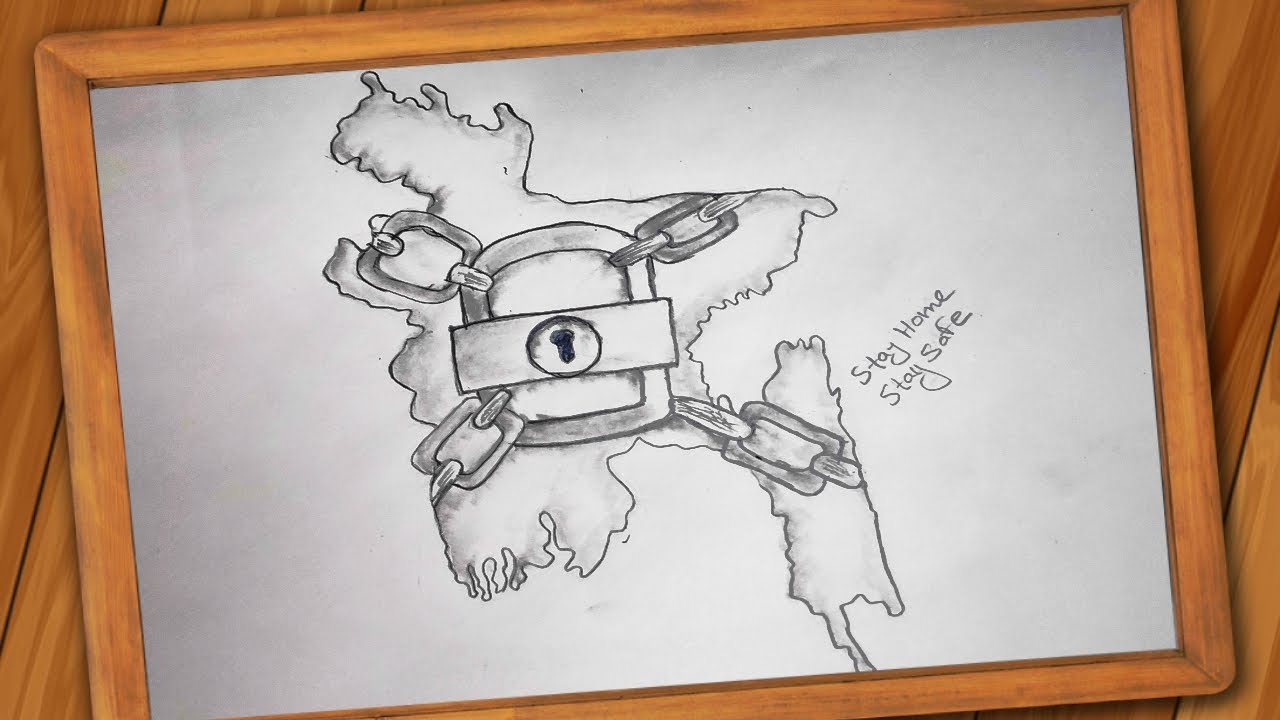 Poster: CORONA,Lock Down Bangladesh / How to draw Draw Bangladesh Map Step by Step/লক ডাউন বাংলাদেশ