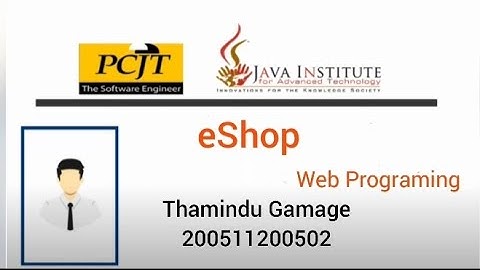 eShop Project | remember me (JAVA INSTITUTE FOR ADVANCED TECHNOLOGY)