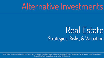 CFA Level 1 SS18 MindMap - Alternative Investments - Real Estate