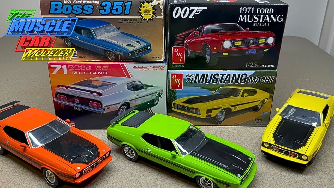 MPC AMT Revell 1971 Ford Mustang Kit History, Review, Components