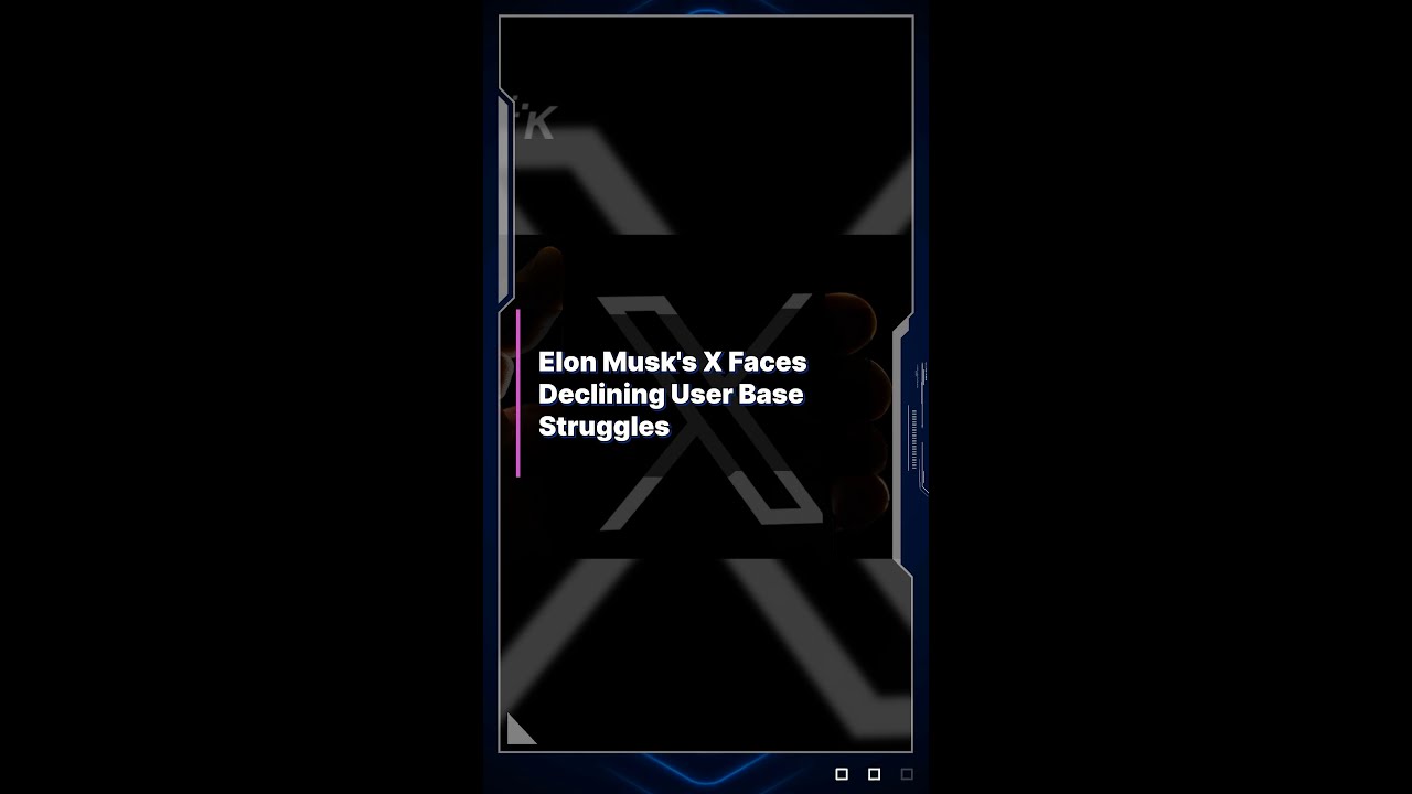 Elon Musk's X, formerly Twitter, struggles with a declining user base.