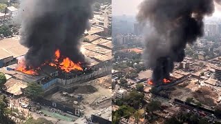 Mumbai: Massive fire breaks out at furniture godown in Jogeshwari area; no casualty reported