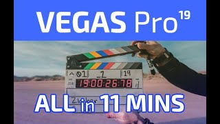 VEGAS Pro  - Tutorial for Beginners in 11 MINUTES  [ VEGAS Pro 19 ]