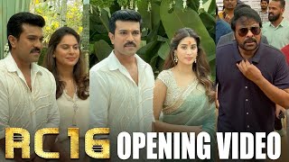 #RC16 Movie Opening Video | Ram Charan | Janhvi Kapoor | Chiranjeevi | BuchiBabu Sana | AR Rahman