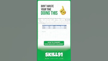 How to convert Row data into Columns in ms excel | Excel Tips & Tricks #shorts