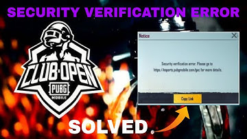 SECURITY VERIFICATION ERROR || PMCO || GAC TOOL || PUBG MOBILE