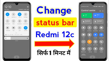 Redmi 12c Change Control Centre | Redmi 12c status bar change kaise karen