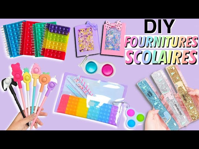 100 DIY – IDÉES DE FOURNITURES SCOLAIRES - ASTUCES ET BRICOLAGES