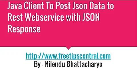 Java Client For Post Rest Service With Rest Response