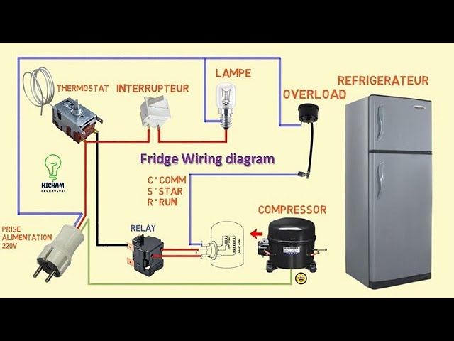Fridge Wiring Diagram Refrigerator Wiring - Youtube