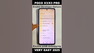 how to enable /developer options in poco x3 /x3 pro – activate advanced settings 2025