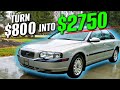 How to flip cars for profit   volvo s80 car flip restoration car detailing