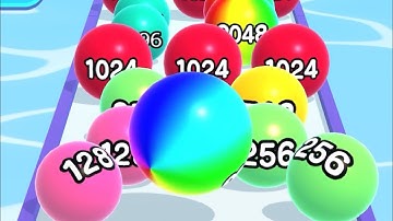 Ball Run 2048 - MAX LEVELS!! All Levels Gameplay Walkthrough Satisfying ASMR Math Games