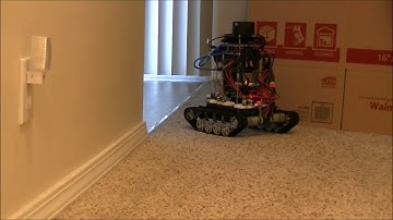 Protobot running in teleop mode, using collision avoidance.