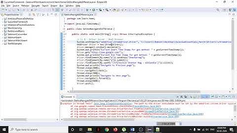 12. Selenium IllegalStateException