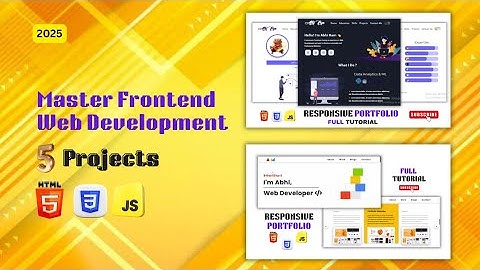 Build 5 Real World Web Development Projects | Full Frontend Projects HTML, CSS JAVASCRIPT