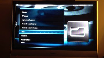 XBMC media library set up