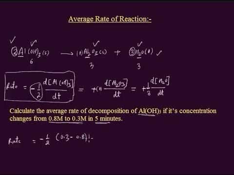 Calculating Average Rate of Reaction - YouTube