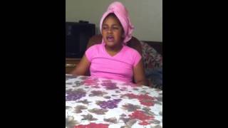 Hannah's Easter solo practice 2015
