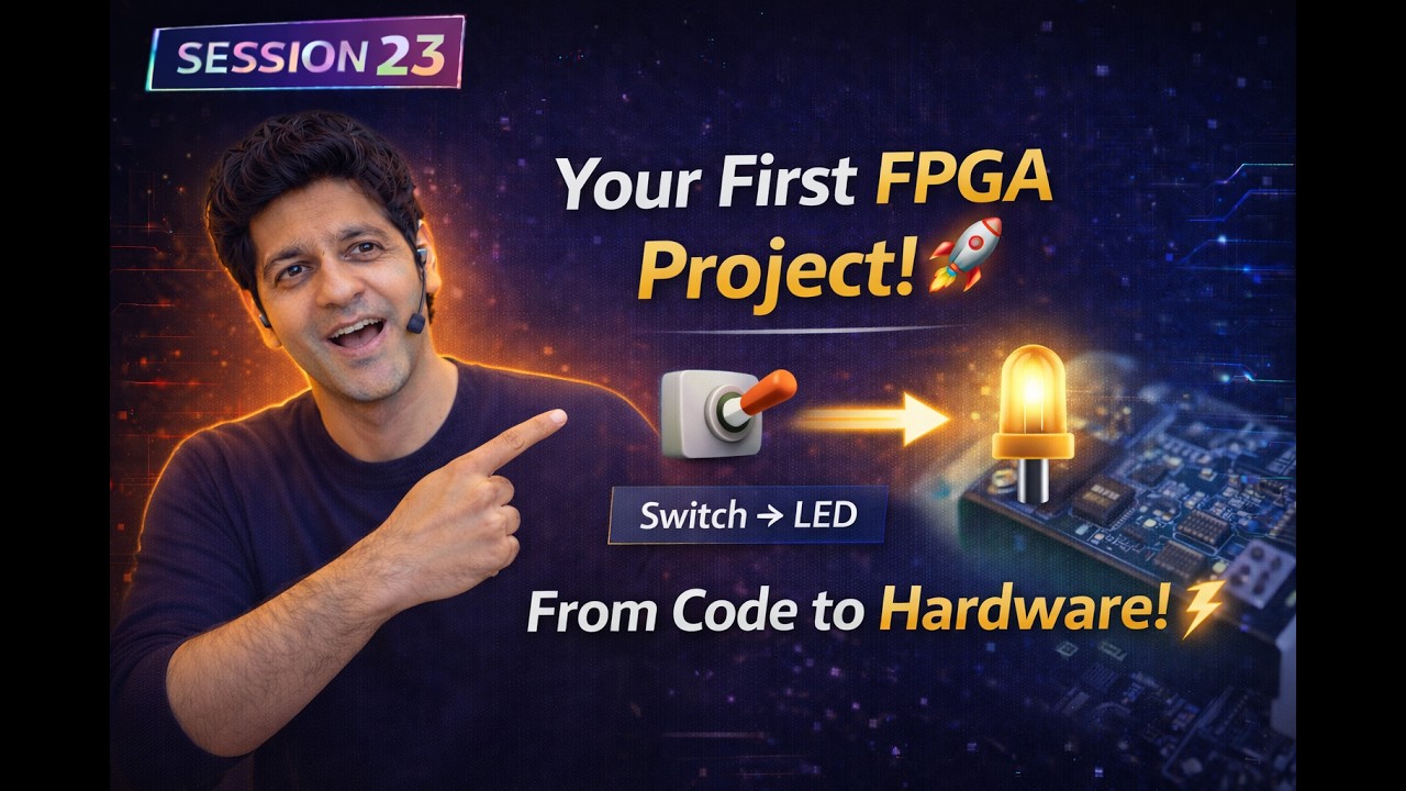 Fpga Course 23 - Full FPGA Course ~ Your First FPGA Project | VHDL Runs on Real ...