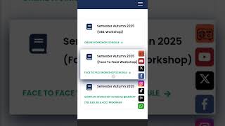 How to Check Workshop Schedule AIOU Students Helping Desk