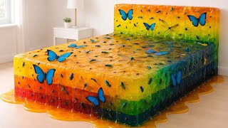 Which Luxury Bed Would You Choose? 🛏️🌈 | Ultimate Cozy AI ASMR
