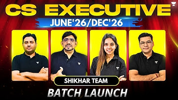 CS Executive Jun 2026 & Dec 2026 | BIGGEST BATCH LAUNCH | CS AMIT VOHRA CLASSES
