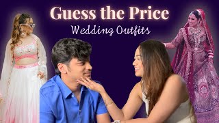 Husband guesses my wedding outfits PRICE😱 | GOT A SHOCKING REACTION 🤯