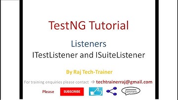 TestNG Listeners ITestListener and ISuiteListener Example