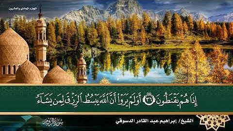 #سورة الروم / المصحف المرتل القارئ إبراهيم عبد القادر الدسوقي 