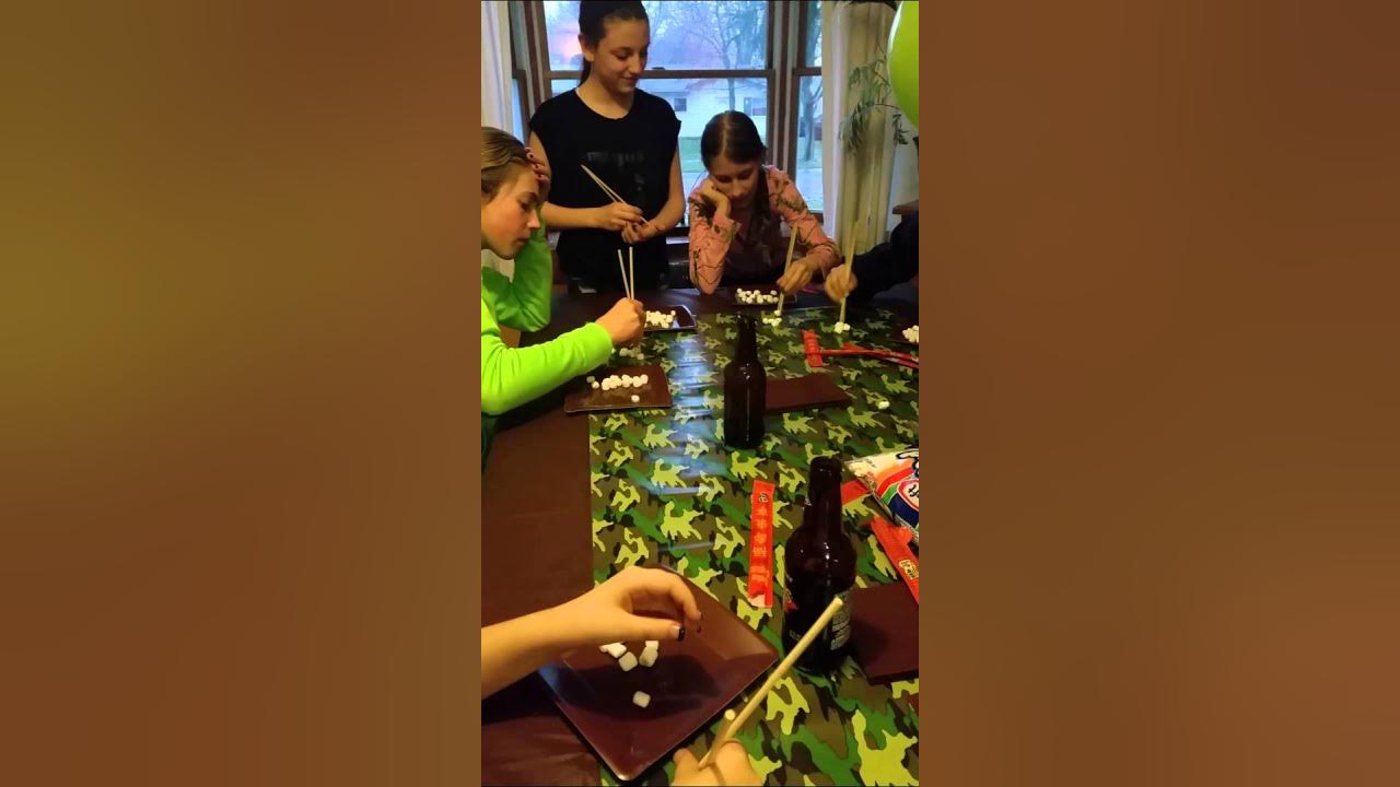 Chopsticks and marshmallow game YouTube