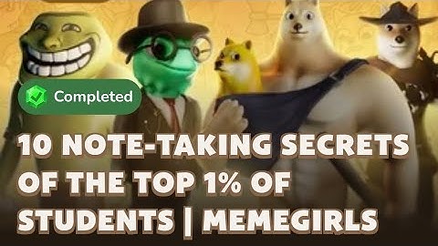 10 NOTE-TAKING SECRETS OF THE TOP 1% OF STUDENTS | MEMEGIRLS | MEMEFI CODE