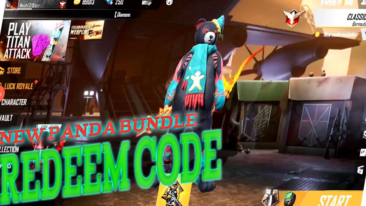 Redeem code today. New_milestone_reward, Panda bundle redeem code. by Mastana..