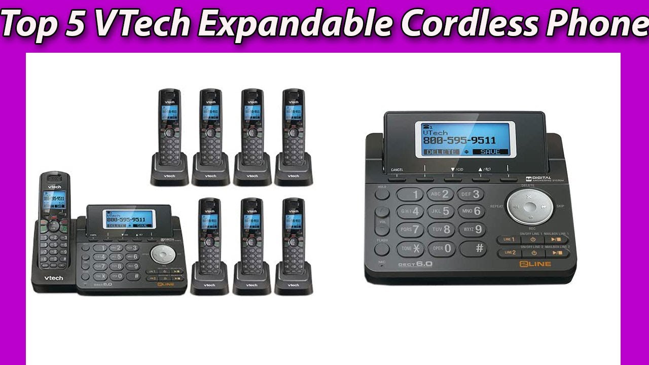 Top 5 VTech Expandable Cordless Phone Reviews & Buying Guide! YouTube