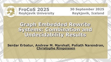 Graph Embedded Rewrite Systems: Combination and Undecidability Results | Christophe Ringeissen