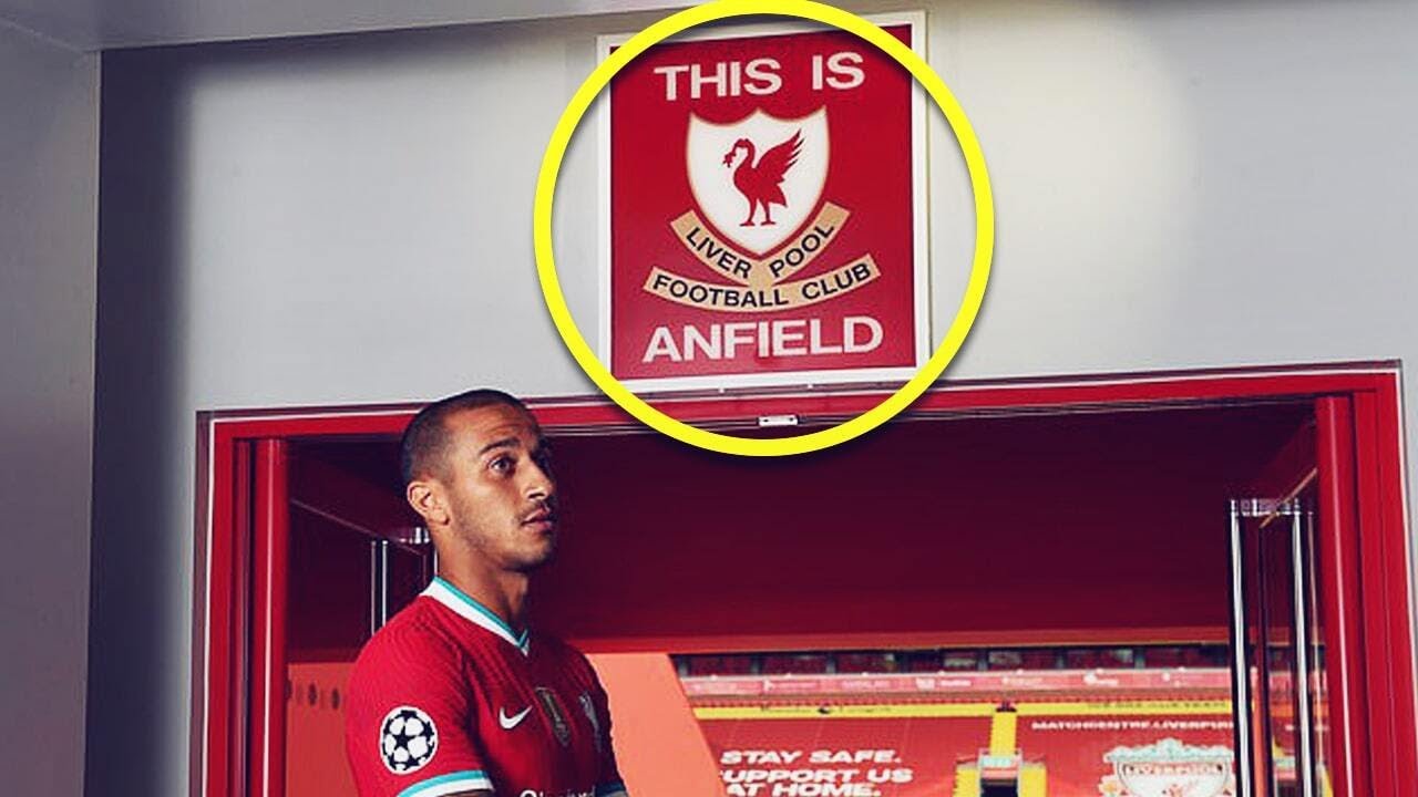Why Did Thiago Alcantara Refuse To Touch The This Is Anfield Sign Oh My Goal Youtube