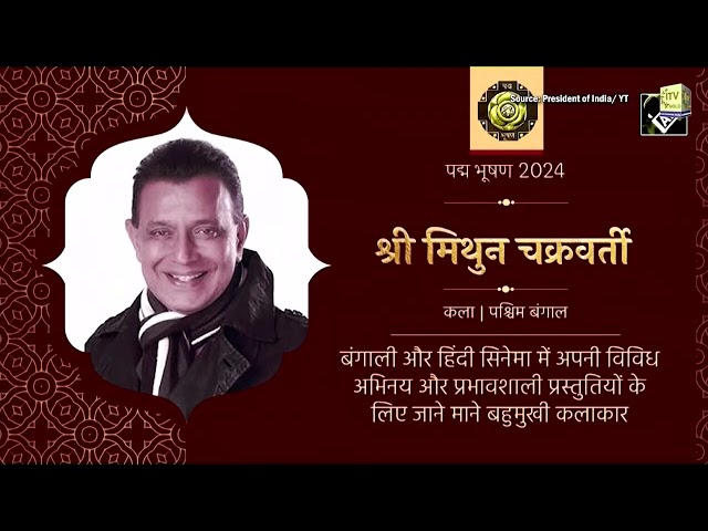 Mithun Chakraborty Honored with Padma Bhushan Award for Outstanding Contributions to Indian Cinema