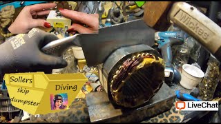 Dumpster/ skip diving and processing the goodies and reclaiming goods to use in my house
