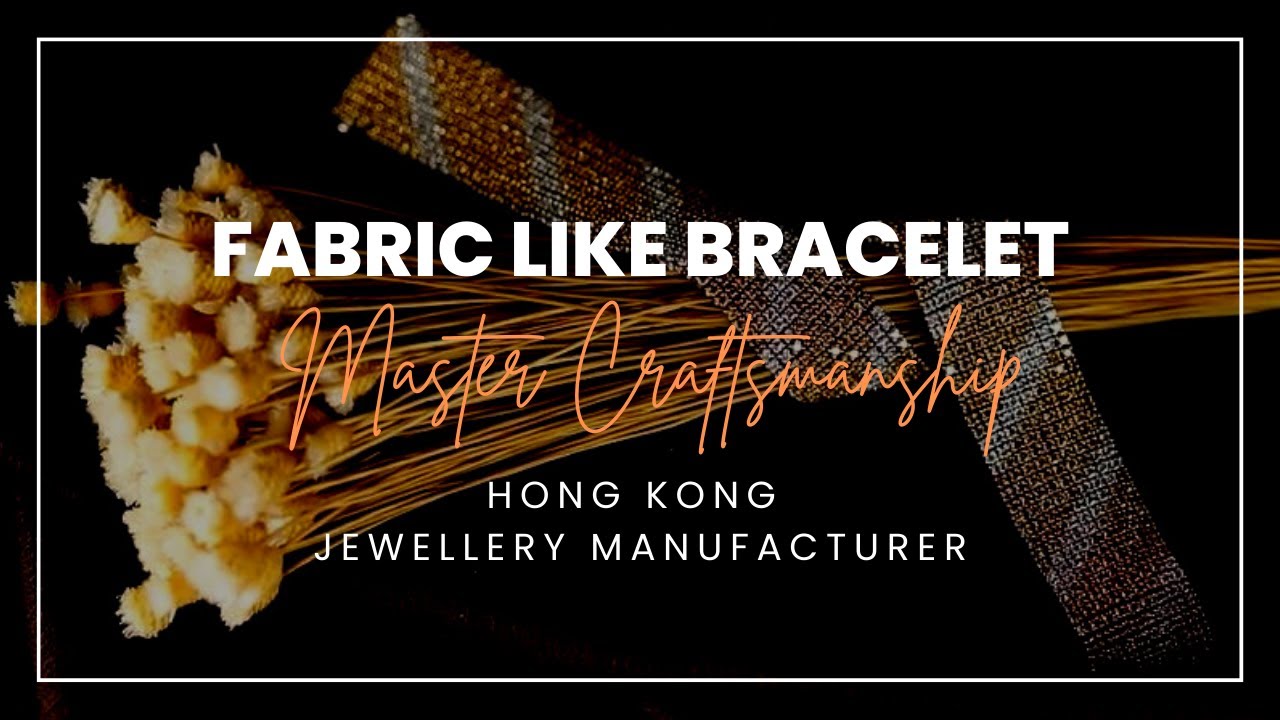 World-Class Craftsmanship - Fabric like Bracelet 18k gold diamond bracelet