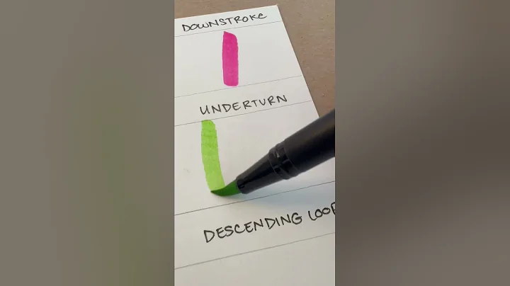 How to do Calligraphy with Brush Pens for Total Beginners #shorts