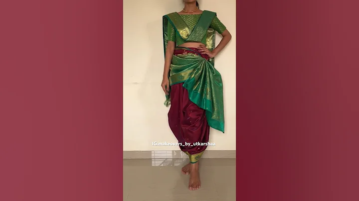 Koli Saree Draping #shorts #saree @GroomingwithUtkarsha