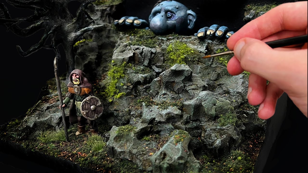I made a big nosed TROLL and a tiny human