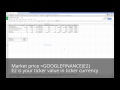 How to build Live Updating Google Finance Stock Portfolio Tracker