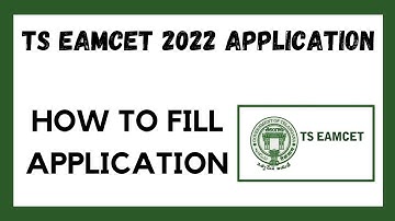 TS EAMCET 2022 APPLICATION PROCESS ll HOW TO FILL APPLLICATION ll