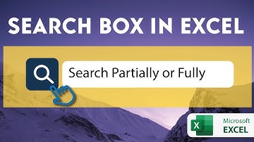 Excel Tips and Tricks: How to Create a Search Box to Find Any text string within a Table