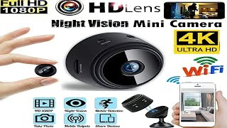 night vision mini camera 4K ultra Hd | A9 wifi 1080p full hd night vision wireless ip camera