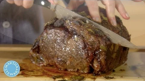 Carving Prime Rib Roast - Martha Stewart Cooking S...