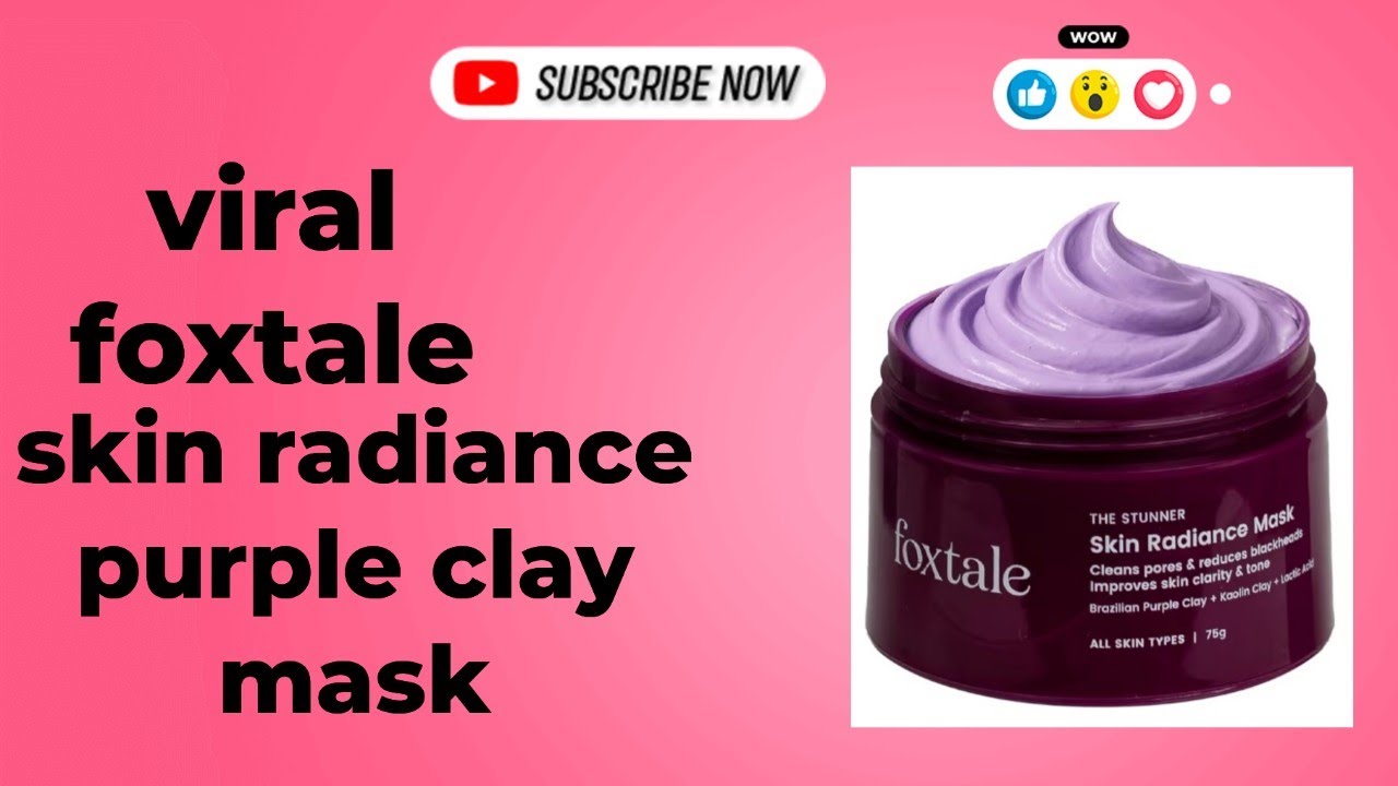 Viral foxtale skin radiance purple clay mask | is it good or bad ? | original reviews 
